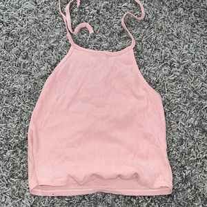 Halter pink top never worn!